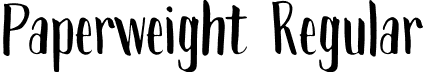 Paperweight Regular font - Paperweight-Regular.otf