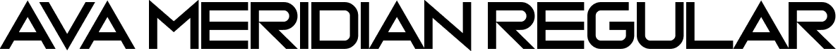 Ava Meridian Regular font - Ava Meridian.otf