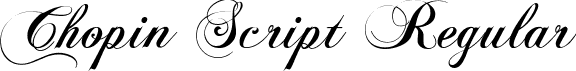 Chopin Script Regular font - ChopinScript.ttf