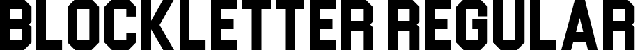 Blockletter Regular font - Blockletter.otf