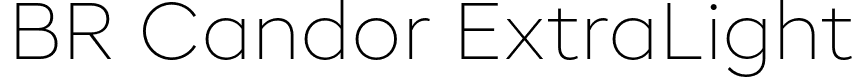 BR Candor ExtraLight font - Brink - BR Candor ExtraLight.otf