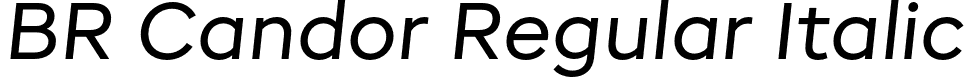 BR Candor Regular Italic font - Brink - BR Candor Regular Italic.otf