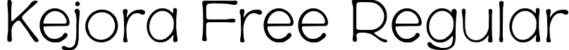 Kejora Free Regular font - Kejora Free.ttf