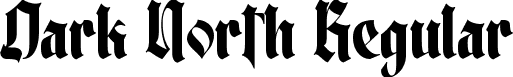 Dark North Regular font - darknorth-arrzx.ttf