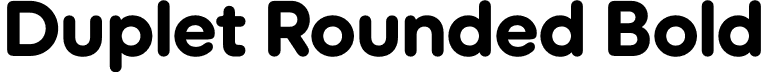 Duplet Rounded Bold font - DupletRounded-Bold.otf