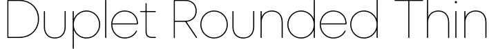 Duplet Rounded Thin font - DupletRounded-Thin.otf