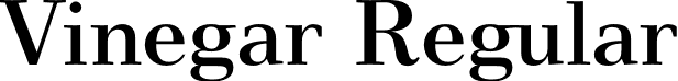 Vinegar Regular font - Vinegar-Regular.otf