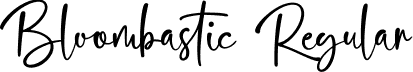 Bloombastic Regular font - bloombastic.regular.ttf