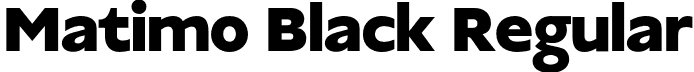 Matimo Black Regular font - Matimo-Black.otf