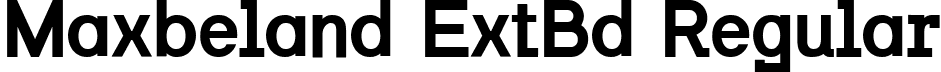 Maxbeland ExtBd Regular font - Maxbeland-ExtraBold.ttf