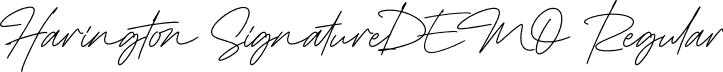 Harington SignatureDEMO Regular font - Harington Signature.otf