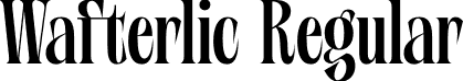 Wafterlic Regular font - wafterlic-regular.otf