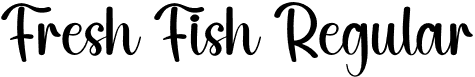 Fresh Fish Regular font - Fresh Fish.otf