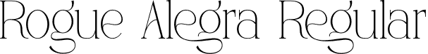 Rogue Alegra Regular font - Rogue-Alegra-Demo.otf