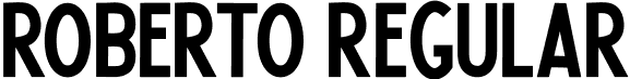 Roberto regular font - Roberto-regular.ttf