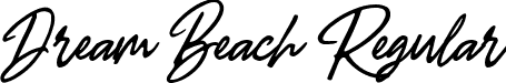 Dream Beach Regular font - dream beach demo.ttf