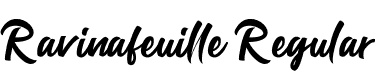 Ravinafeuille Regular font - Ravinafeuille.otf