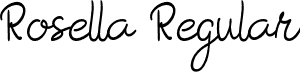 Rosella Regular font - Rosella Morella Script.otf