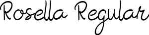 Rosella Regular font - Rosella Morella Script.ttf