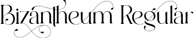 Bizantheum Regular font - Bizantheum.otf