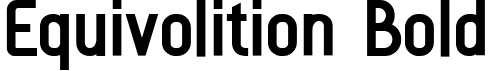 Equivolition Bold font - Equivolition-Bold.ttf