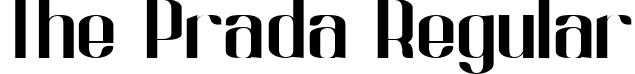 The Prada Regular font - The Prada.ttf