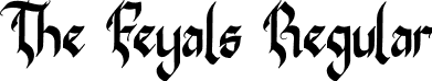 The Feyals Regular font - The-Feyals-Demo.otf