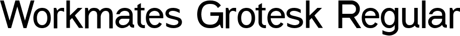 Workmates Grotesk Regular font - WorkmatesGrotesk-Regular.ttf