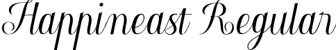 Happineast Regular font - Happineast.otf