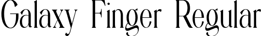 Galaxy Finger Regular font - GalaxyFinger.otf