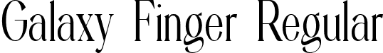 Galaxy Finger Regular font - GalaxyFinger.ttf