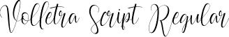 Volletra Script Regular font - Volletra Script.ttf