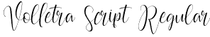 Volletra Script Regular font - Volletra Script.otf