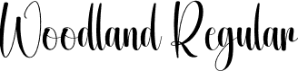 Woodland Regular font - Woodland.otf