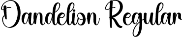 Dandelion Regular font - Dandelion.otf