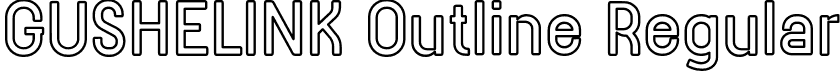 GUSHELINK Outline Regular font - GUSHELINK-Outline.otf