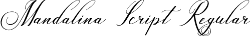 Mandalina Script Regular font - 464 Mandalina.otf