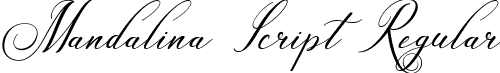 Mandalina Script Regular font - 464 Mandalina.ttf