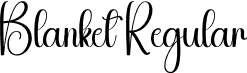 Blanket Regular font - Blanket.otf