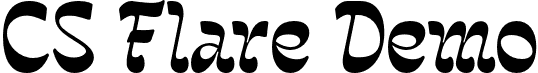 CS Flare Demo font - CSFlare-Regular_demo.otf