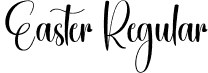 Easter Regular font - Easter.otf