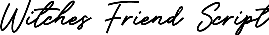 Witches Friend Script font - Witches Friend Script.otf