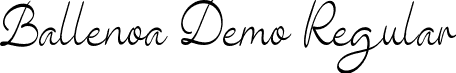 Ballenoa Demo Regular font - Ballenoa-Regular.otf