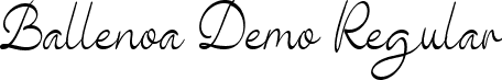 Ballenoa Demo Regular font - Ballenoa-Regular.ttf