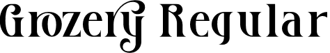 Grozery Regular font - grozery-mv5px.otf