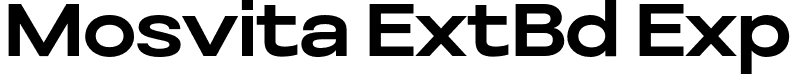 Mosvita ExtBd Exp font - Mosvita-ExtraBoldExpanded.otf