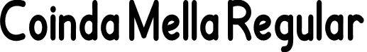 Coinda Mella Regular font - Coinda Mella.otf