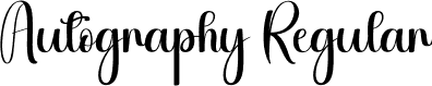 Autography Regular font - Autography.otf