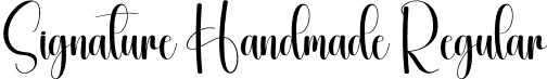 Signature Handmade Regular font - Signature-Handmade.otf