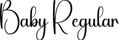 Baby Regular font - Baby.otf